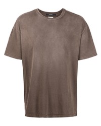 Мужская коричневая футболка с круглым вырезом от Ksubi