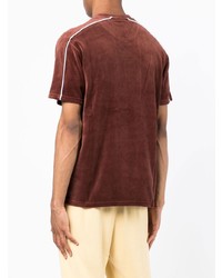 Мужская коричневая футболка с круглым вырезом от Fila