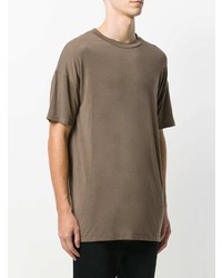 Мужская коричневая футболка с круглым вырезом от Represent