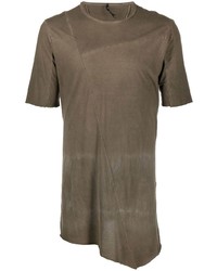 Мужская коричневая футболка с круглым вырезом от Masnada