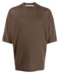 Мужская коричневая футболка с круглым вырезом от Meta Campania Collective