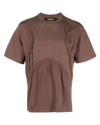 Мужская коричневая футболка с круглым вырезом от Misbhv
