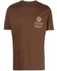 Мужская коричневая футболка с круглым вырезом от Nike