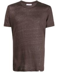 Мужская коричневая футболка с круглым вырезом от Orlebar Brown