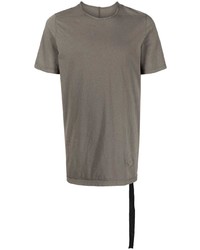 Мужская коричневая футболка с круглым вырезом от Rick Owens DRKSHDW