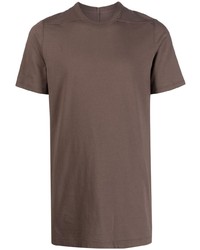 Мужская коричневая футболка с круглым вырезом от Rick Owens