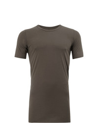 Мужская коричневая футболка с круглым вырезом от Rick Owens