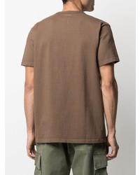 Мужская коричневая футболка с круглым вырезом от Fortela