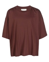 Мужская коричневая футболка с круглым вырезом от Studio Nicholson