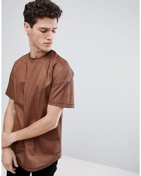 Мужская коричневая футболка с круглым вырезом от Tom Tailor