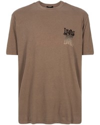 Мужская коричневая футболка с круглым вырезом от Twenty Montreal