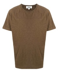 Мужская коричневая футболка с круглым вырезом от YMC
