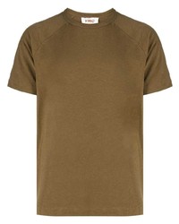 Мужская коричневая футболка с круглым вырезом от YMC