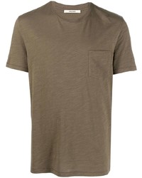 Мужская коричневая футболка с круглым вырезом от Zadig & Voltaire