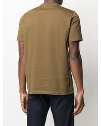 Мужская коричневая футболка с круглым вырезом от Paul Smith