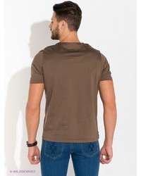 Мужская коричневая футболка от Alfred Muller