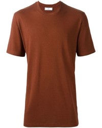 Мужская коричневая футболка от AMI Alexandre Mattiussi