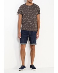 Мужская коричневая футболка от Bellfield