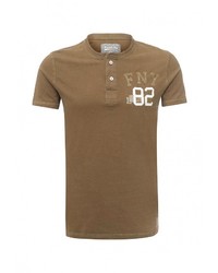 Мужская коричневая футболка от Frank NY