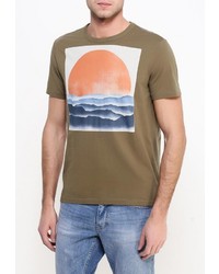 Мужская коричневая футболка от Gap