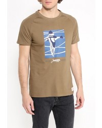 Мужская коричневая футболка от Heritage