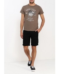 Мужская коричневая футболка от Kamora