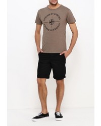 Мужская коричневая футболка от Kamora