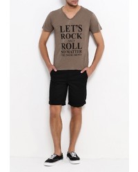 Мужская коричневая футболка от Kamora