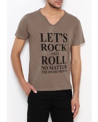 Мужская коричневая футболка от Kamora