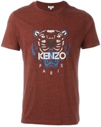 Мужская коричневая футболка от Kenzo