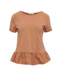 Женская коричневая футболка от Motivi