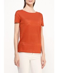 Женская коричневая футболка от Sisley