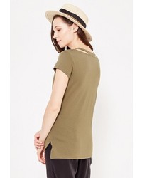 Женская коричневая футболка от SPRINGFIELD