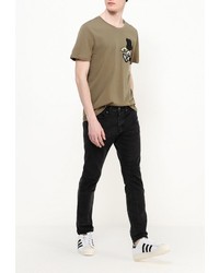 Мужская коричневая футболка от Sweewe