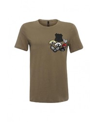 Мужская коричневая футболка от Sweewe