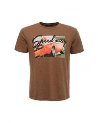 Мужская коричневая футболка от Tom Farr