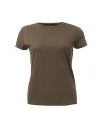 Женская коричневая футболка от Topshop
