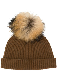 Женская коричневая шапка от N.Peal