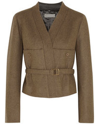Женская коричневая шерстяная куртка от Christophe Lemaire