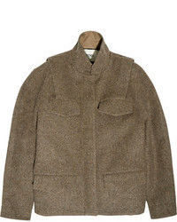 Женская коричневая шерстяная куртка от Fendi