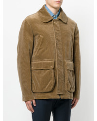 Мужская коричневая шерстяная куртка от Aspesi