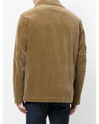 Мужская коричневая шерстяная куртка от Aspesi