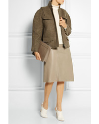 Женская коричневая шерстяная куртка от Fendi