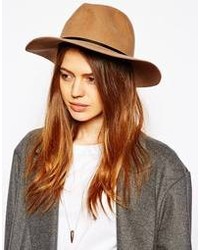 Женская коричневая шерстяная шляпа от Asos