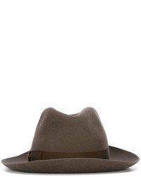 Мужская коричневая шерстяная шляпа от Borsalino