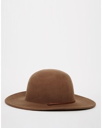 Мужская коричневая шерстяная шляпа от Brixton