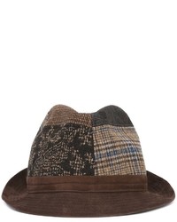 Мужская коричневая шерстяная шляпа от Etro