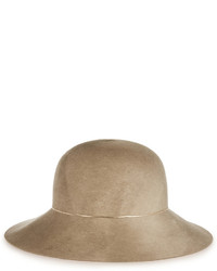 Женская коричневая шерстяная шляпа от Eugenia Kim