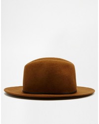 Мужская коричневая шерстяная шляпа от Catarzi