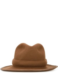 Женская коричневая шерстяная шляпа от Miharayasuhiro